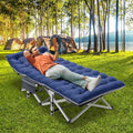 ABORON Heavy-Duty Folding Guest Bed for Adults, 500lb Capacity, Portable Extra Cot with 1229D Double Layer, Ideal for Indoor Guest Stays & Temporary Home Use