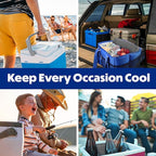 Cooler Shock Ice Packs - Reusable, Premium, Large Pack and Lunch Set for Long Term Use - Cools Faster Than Ice - Cooler Accessories