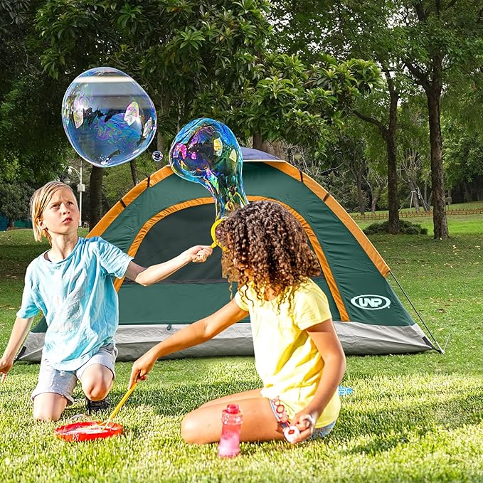 unp 6 Person 4 Season Dome Tent, Easy to Set Up for Camping & Hiking, Lightweight & Portable, Green