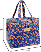 Kwang Min Insulated Insulated Cooler Bag,Reusable Large Lunch Bag for Women, Great for Outdoors,Camping,Party,Premium Quality,Adjustable Strap,Foldable