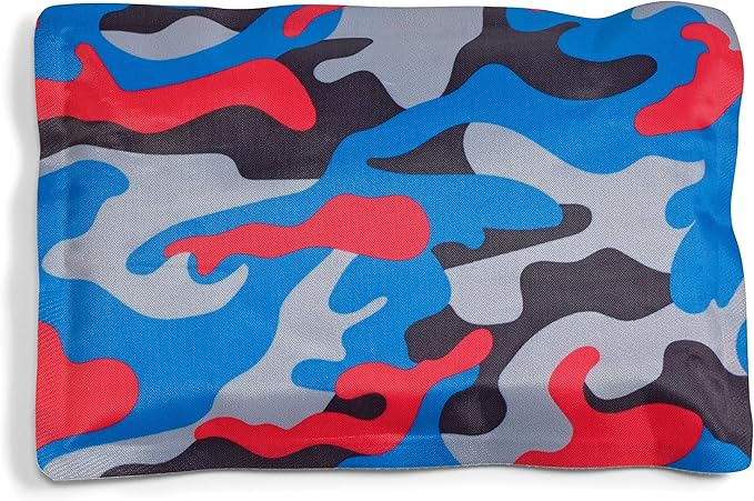 Cool Coolers by Fit & Fresh 2 Pack Soft Ice, Flexible Stretch Nylon Reusable Ice Packs for Lunch Boxes & Coolers, Happy Dogs