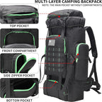 Hiking Backpack for Men 70L/100L Camping Backpack Military Rucksack Molle 3 Days Assault Pack for Climbing | Camping Backpack, 3 Days Assault Pack, for Climbing