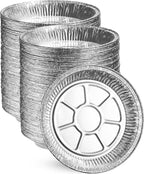 MontoPack Disposable Aluminum Foil Pie/Tart Pan | Round Cake Pan for Baking Personal Mini Pies, Homemade Cakes & Quiche | 9 Inch Pie/Tart Pans - 100 Pack