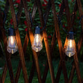 Solar Outdoor String Lights, 25FT Patio Lights String Waterproof with 20 Warm White LED Shatterproof ST58 Bulbs, Perfect for Garden, Backyard, Pergola, Party, Cafe, Camping Decoration (25FT)