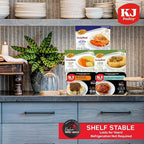 KJ Poultry Kosher Ready Meals - (20 Pack Variety) Prepared Entree Fully Cooked, Shelf Stable Microwave Dinner Travel, Military, Camping, Emergency Survival KJ