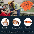 Finger Splint Pack of 4 – 2" x 4.5" Moldable Aluminum Finger Brace for Trigger Finger, Mallet Finger & Injury Immobilization – Lightweight, Reusable First Aid Splint Support