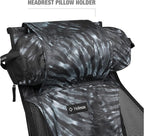 Helinox Chair Two Ultralight, High-Back, Collapsible Camping Chair, Black Tie Dye, with Pockets
