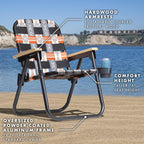 GoSports WOVN Beach Backpack Chair - 9 Styles Available - Premium Folding Camping Chair