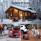 Portable 4500W Gas-Powered Inverter Generator with CO Sensor, Lightweight, Quiet, and EPA-Compliant for Home, Emergency Backup, and Camping