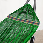 Best Home Fashion Hammock with Collapsible Steel Stand 450 lbs Capacity & Carrying Case, Portable & Adjustable, Perfect for Camping Beach Summer Patio, EZ Daze Foldable Hammock with Stand- Green