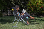 Picnic TIME NCAA Unisex-Adult NCAA Outdoor Rocking Camp Chair, XL Heavy Duty Camping Chair for Adults