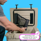 Cooler Net for Dry Storage and Organization - Compatible with YETI, RTIC, Ninja, Igloo, Coleman, Lifetime, Pelican Ice Chests - Works with Cooler Lights, Wheel Kits, RTIC Cooler Accessories, and More