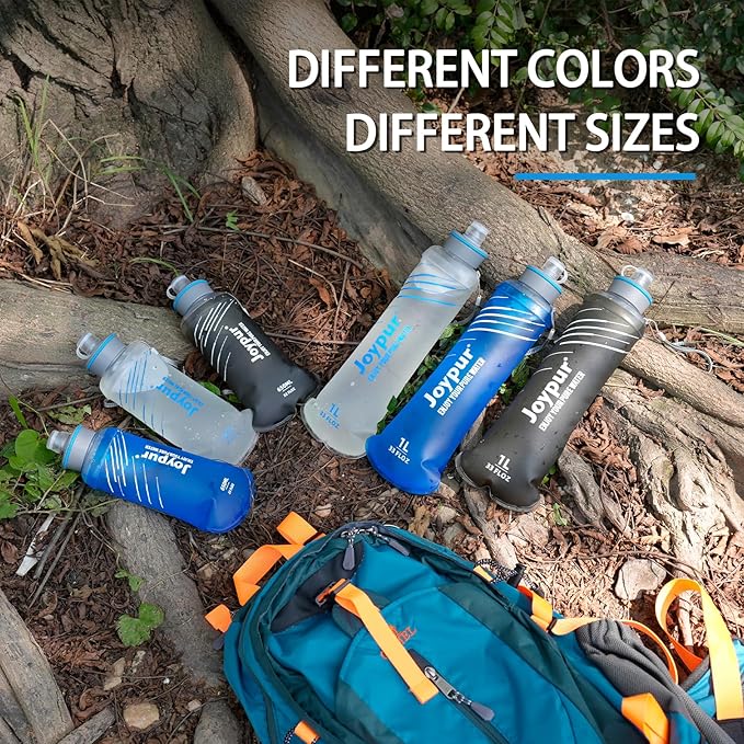 Water Filter Survival - 650ml Collapsible Water Bottle with Filter Squeeze Filter Bottle Befree or Peak Series for Hiking Backpacking Camping,with NSF/FDA Certification BPA-Free(White)
