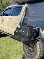 Tire Table Small Aluminum Camping Table for Camp, Travel, Tailgating, Biking, Hunting and Outdoor Work | Easily Holds 50 Pounds | No Tools or Hitch Required for Installation | 23.5" x 19" x 1.5"