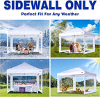 SCOCANOPY Clear Window Sidewall for 10x10 Canopy Frame, 3 Pack Sunwalls Only,(Turquoise)