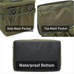 Tactical Camping Storage Bag 18L Tactical Utility Tote Bag Camping Cookware Organizer Trunk Organizer (Army Green)