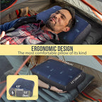 TREKOLOGY ALUFT Pro Inflatable Camping Pillow with Removable Foam-Padded Case - Camp Pillow for Camping & Hiking, Backpacking, Airplane, and Travel - Add to Your Outdoor Backpacking Gear Essentials