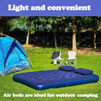 DIMAR GARDEN Queen Size Camping Air Mattress Inflatable Bed with Pillow,Include Hand Pump