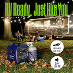 Westinghouse 2800 Peak Watt Super Quiet & Lightweight Dual Fuel Portable Inverter Generator, Gas & Propane Powered, CO Sensor, Parallel Capable, Long Run Time