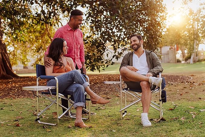 Picnic TIME NFL Unisex-Adult NFL Sports Chair with Side Table, Beach Chair, Camp Chair for Adults