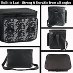 Insulated Cooler Bag Bluetooth Speakers 24 cans 2 gallons Food Drinks | Rechargeable Battery Supports iOS & Android | Leakproof Foldable Travel Camping Hiking