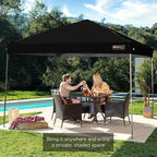 Best Choice Products 10x10ft Pop Up Canopy Tent, Outdoor Shade, 1 Person 1 Minute Set Up, Carry Case, 4 Weight Bags - Black