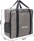 KISLANE Griddle Carrying Bag Fits for Blackstone 17’’ Tabletop Griddle, Griddle Accessories Storage for Outdoor BBQ, Gatherings, Camping (Grey)
