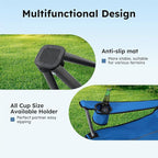 ALPHA CAMP Heavy Duty Canopy Lounge Chair Sunshade Hiking Travel Chair with Cup Holder