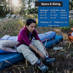 Big Agnes Captain Comfort Deluxe Camp | Supremely Comfortable, All-Weather, Self-Inflating Sleeping Pad