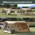 16.4x11.5 Ft Screen House Tent, Large Gazebo Screen Tent, Mesh Canopy Shelter with Waterproof & Sunshade Roof, Easy Setup for Camping, Backyard, Beach