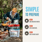 by Chuck Norris Roundhouse Provisions 3 Day, 26 servings Emergency Meal Kit, Grab-and-Go, Premade, Disaster Prep, Hiking, Survival, Adventure, Camping Food, 25 Year Shelf Life.