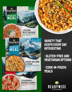 ReadyWise Freeze Dried Survival Food Kit – 18 Servings Emergency Food Supply for Long Term Food Storage, Camping & Backpacking Meals, Just Add Water Prepper Food