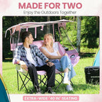 Night Market Double Camping Chair – Camping Couch, Double Folding Chair with Removable Canopy, Portable Loveseat for Outdoor, Beach, and Sports