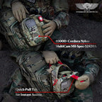 EVERLIT Advanced Trauma Kit, CAT GEN-7 Tourniquet, TCCC Compliant, Mil-Spec Nylon Laser Cut Pouch with 36" Splint, Military Combat Tactical IFAK for Emergency Bleeding Control