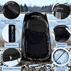 Sports Tent: Flycoop Portable Weather Pop Up Pod 1 Person to Provide Shelter from Wind Rain and Cold Weather Shelter for Outdoor Activities, Sports Events, Camping and Hiking