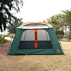 KTT Extra Large Tent 10-12-14 Person(A),Family Cabin Tents,2 Rooms,3 Doors and 3 Windows with Mesh,Straight Wall,Waterproof,Double Layer,Big Tent for Outdoor,Picnic,Camping,Family Gathering