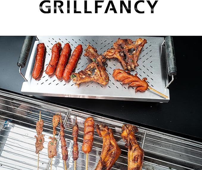 Adjustable Grill Warming Rack for Blackstone 17 22 28 36 Inch Grill, Stainless Steel Grill Warming Rack for Weber Charbroil Camp Chef and Most Tabletop Flattop Grill Accessories
