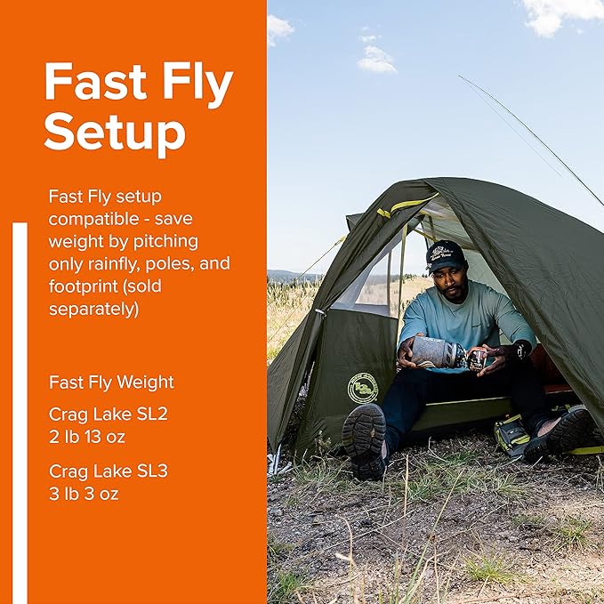 Big Agnes Crag Lake SL2 & SL3 | Three Season, Freestanding, Sustainably-Produced Superlight Tent