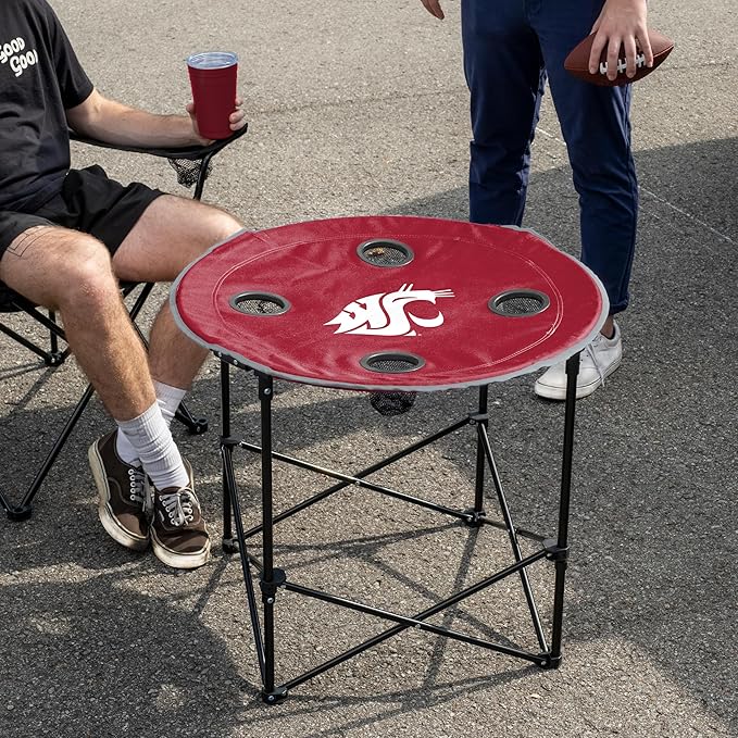 Logo Brands Officially Licensed NCAA Unisex Round Table, One Size, Team Color