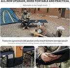 Naturehike ArmyWild Folding Camping Cot, Height Adjustable Ultralight Backpacking Cot, Portable Camping Bed for Camping Hiking Travel Home