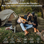 Inflatable Couch Multifunctional Durable Inflatable Sofa with Built in Pump Inflatable Furniture Portable Blow Up Couch for Camping Backyard Outdoor Glamping Inflatable Chair Movie Loveseat | Auto Cordless Pump, Easy inflation, Puncture Resistant, Port...