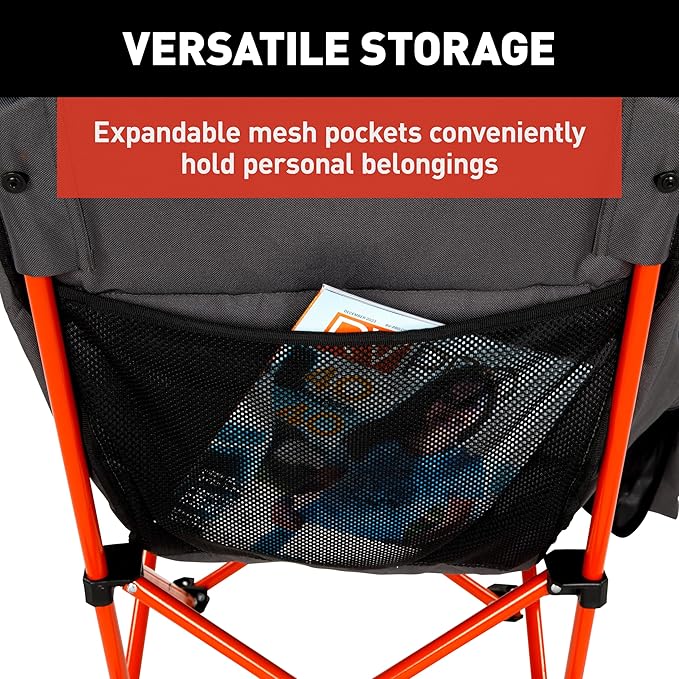 Lippert Baja Overlanding 3-Piece Chair & Table Set, 600-Denier Polyester Folding Chairs, Dual Cupholders, Innovative Scoop for Ultimate Comfort, Fold-up Convenience - 2023053719