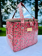 Kwang Min Insulated Insulated Cooler Bag,Reusable Large Lunch Bag for Women, Great for Outdoors,Camping,Party,Premium Quality,Adjustable Strap,Foldable