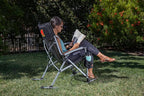 Picnic TIME NCAA Unisex-Adult NCAA Outdoor Rocking Camp Chair, XL Heavy Duty Camping Chair for Adults