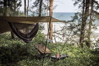 OneTigris KOMPOUND Camping Hammock with Net, Lightweight Portable Hammock with Warm Internal Cover & Tree Friendly Straps for Backpacking, Camping, Hiking, Travel, Beach, Backyard Od Green