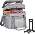 MIYCOO Soft Double Deck Cooler Bag - 60-Can Leakproof Insulated Portable Lunch Cooler, Extra Large Expandable Ice Chest Cooler for Beach, Picnic, Camping, Shopping
