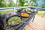 Lodge 3 Quart Pre-Seasoned Cast Iron Deep Skillet - Signature Teardrop Handle & Assist Handle - Use in the Oven, on the Stove or Grill, or Over a Campfire - Use to Sear, Sauté, Bake, Broil, Braise, Fry, or Grill - Black