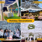 100FT 300 LED Christmas Lights Plug in,Cool White Waterproof Fairy Lights with Timer/8 Modes, Christmas Tree Lights Lighting Outdoor Indoor Garden Party Wedding Christmas Tree Decoration
