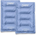 Cool Coolers by Fit & Fresh 2 Pack XL Soft Ice Packs for Cooler, Flexible Stretch Nylon, Lunch Box Ice Packs, Large Reusable Freezer Packs, Cornflower Blue