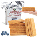 Grizzly Gear Emergency Food Rations- 3600 Calorie Blueberry Bar - 3 Day, 72 Hour Supply For Disaster, Hurricane, Flood Preparedness - Less Sugar, More Nutrients Than Leading Brands - 5 Year Shelf Life
